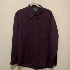 Methode Men’s Dress Shirt Size XL Purple